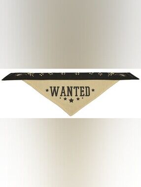 NWT Mutt Nation By Miranda Lambert "Wanted" Dog Bandana - Large/X-Large